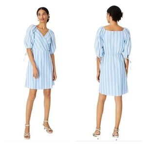 Ann Taylor Light Blue and White Dress NWT